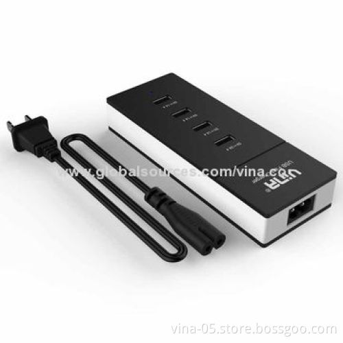 USB Power Strip/Fast Charger for Smartphones, 100 - 240V, 50/60Hz Input